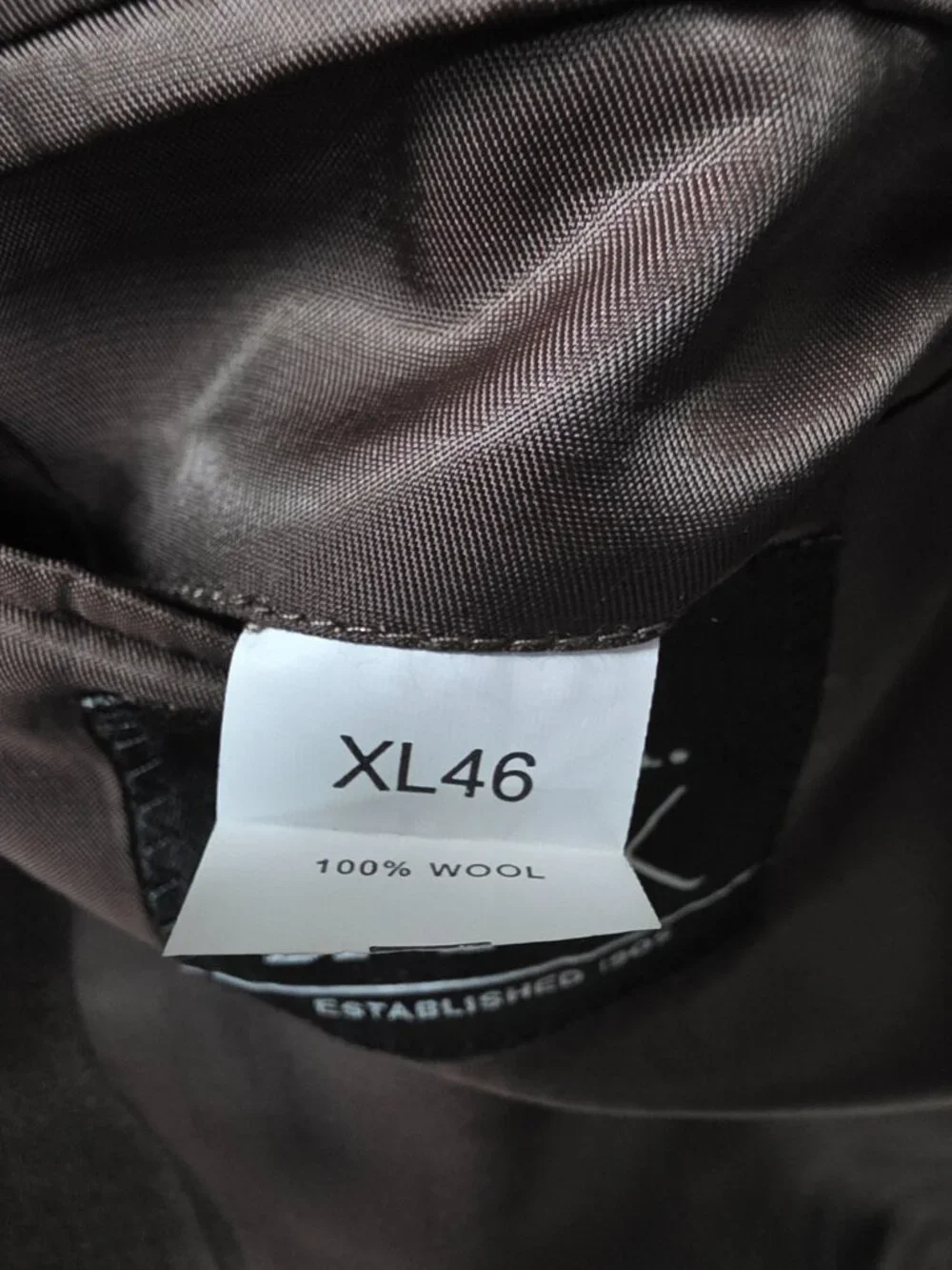 Jos. A. Bank 46L 41x32 Brown Full Suit 2-Button Solid R959